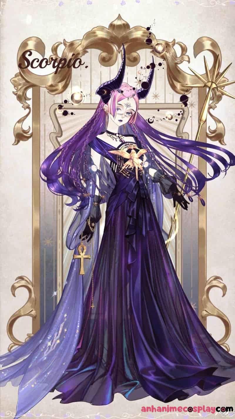cung bọ cạp nữ anime hình